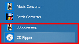 dBpoweramp CD Ripper の起動